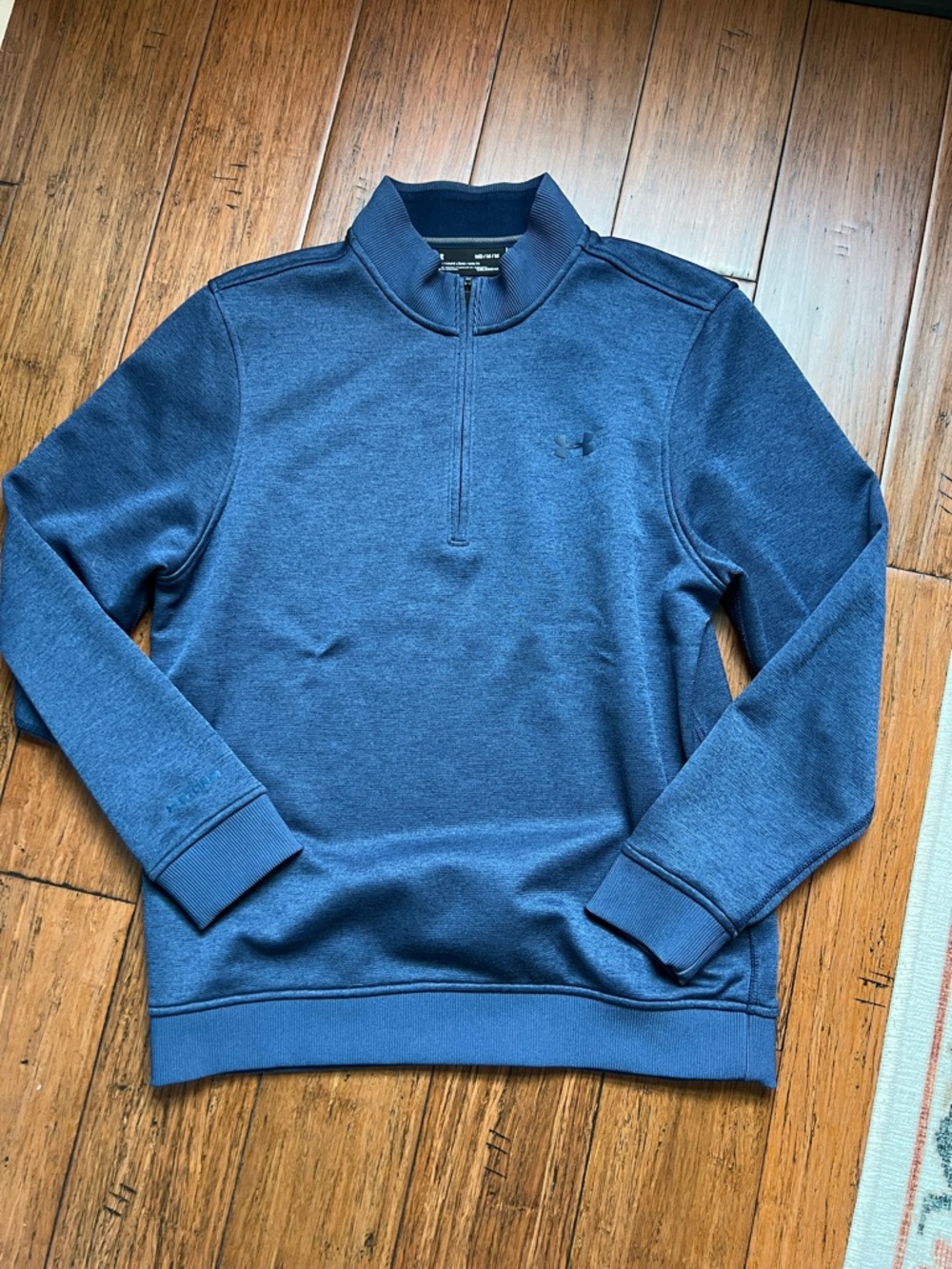 Men's Under Armour Half-Zip Sweatshirt Pullover - Blue Sz. Medium